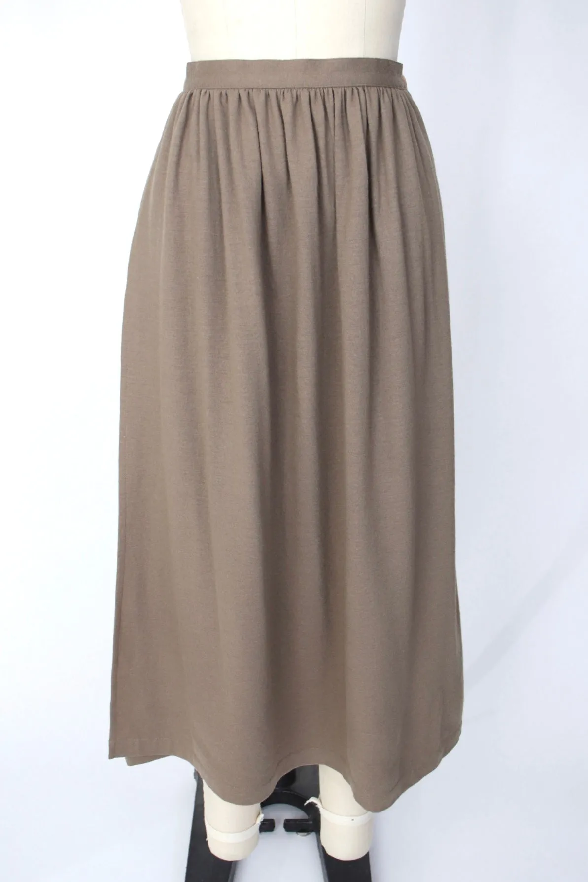 1980's Issey Miyake Wool Overlay Skirt