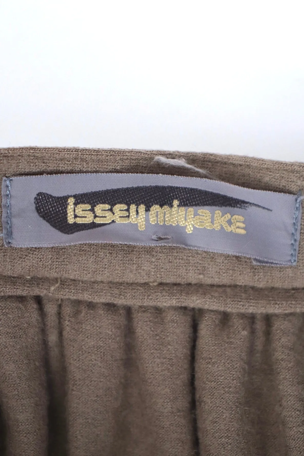 1980's Issey Miyake Wool Overlay Skirt