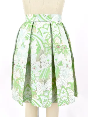 2012 Marni Patterned Pleated Skirt