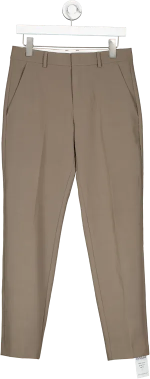 Alpha Tauri Brown Straight Trousers UK S