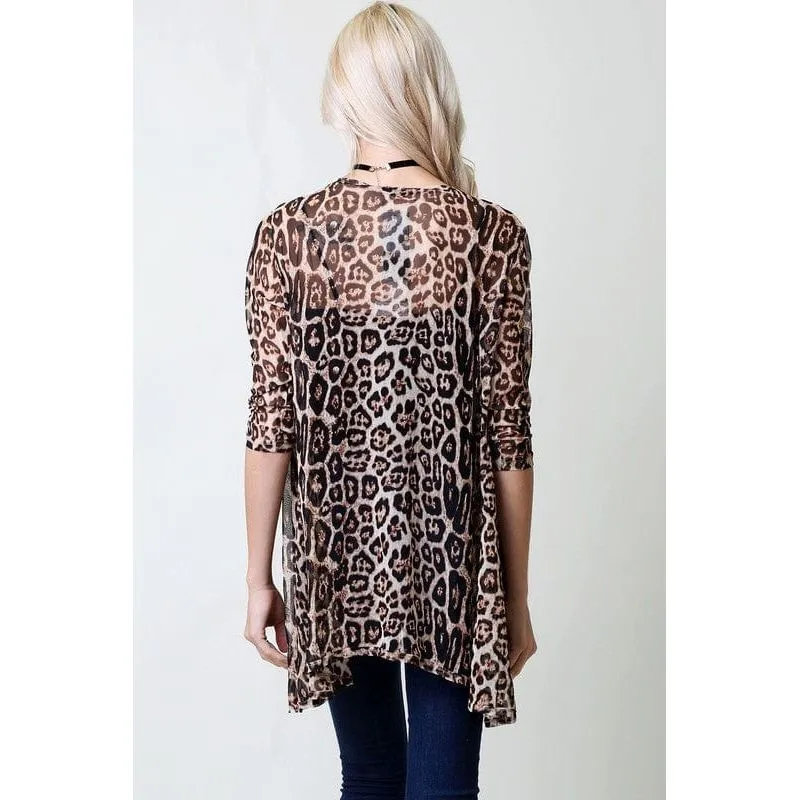ANIMAL PRINT CARDIGAN
