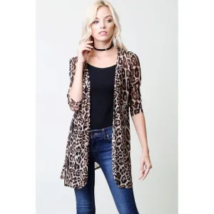 ANIMAL PRINT CARDIGAN