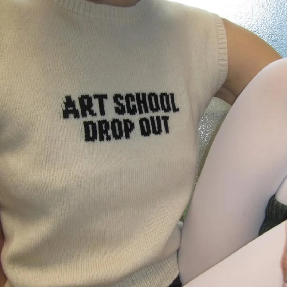 Art School Drop Out Vest | CREAM