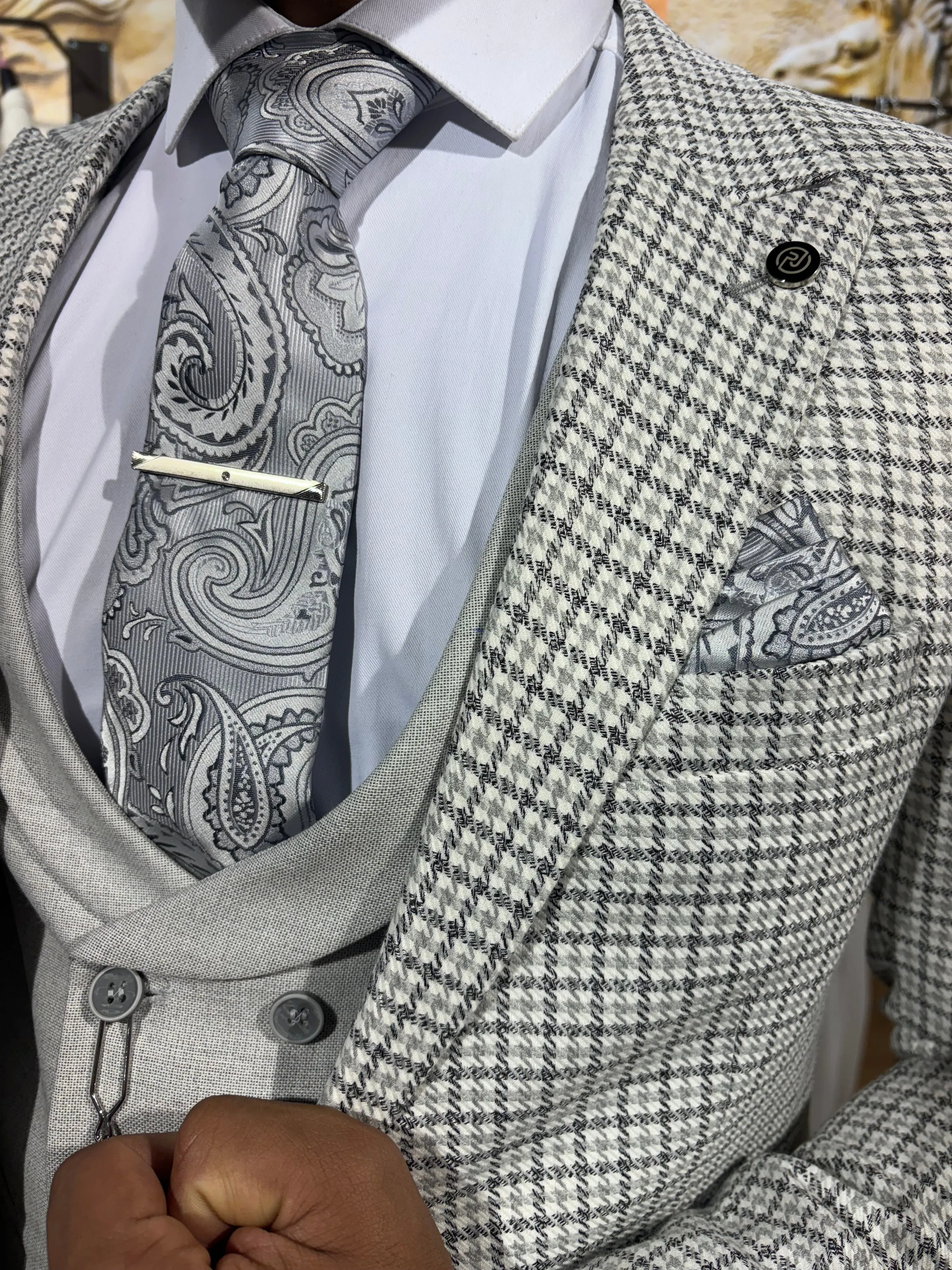 Athens - Grey 3 Piece Suit
