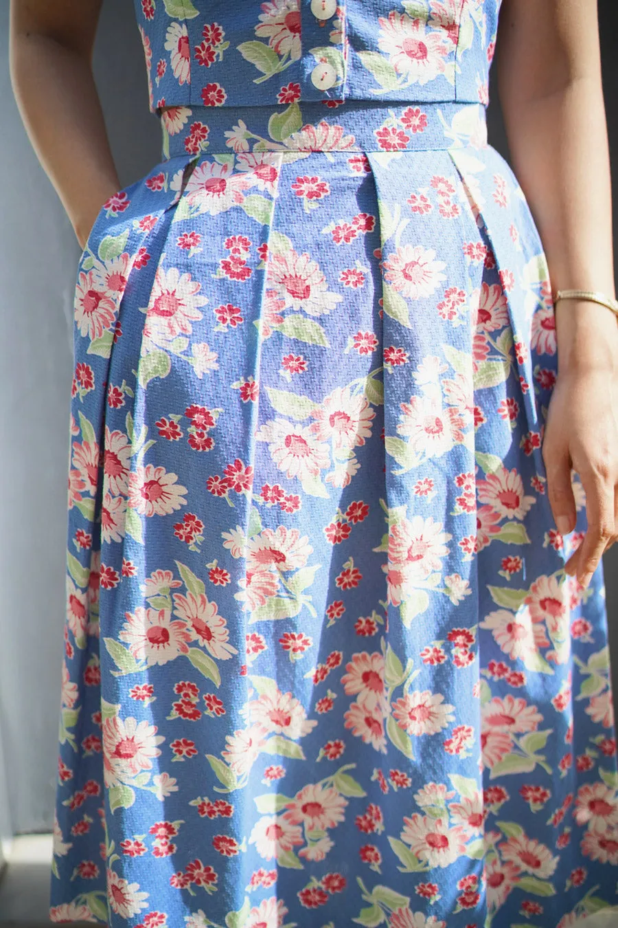 Betty Box Pleated Skirt
