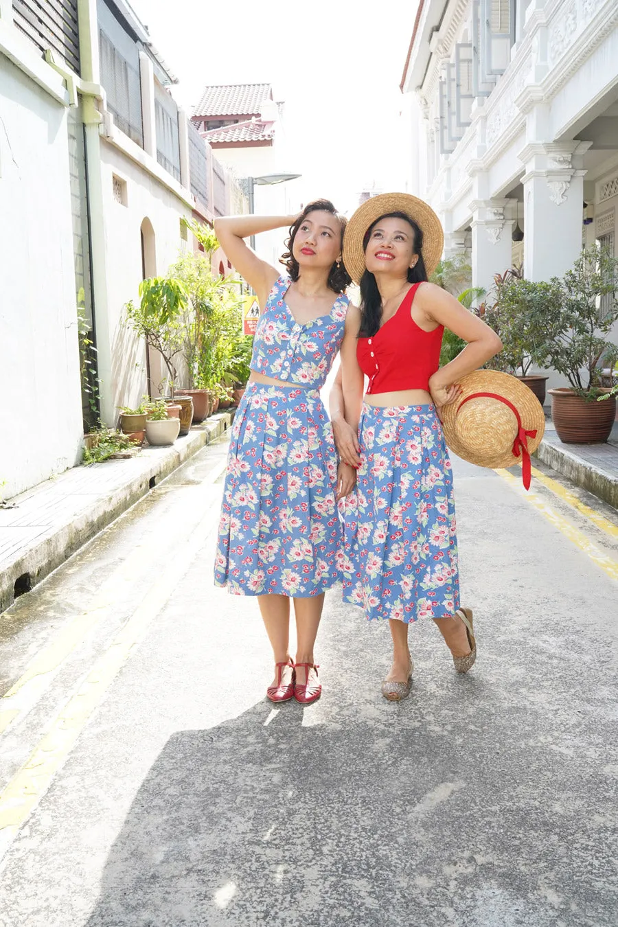 Betty Box Pleated Skirt