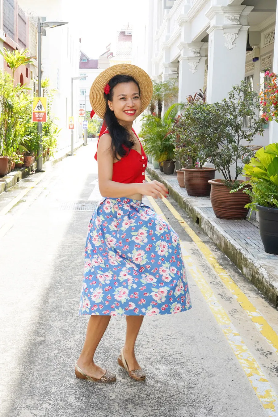 Betty Box Pleated Skirt