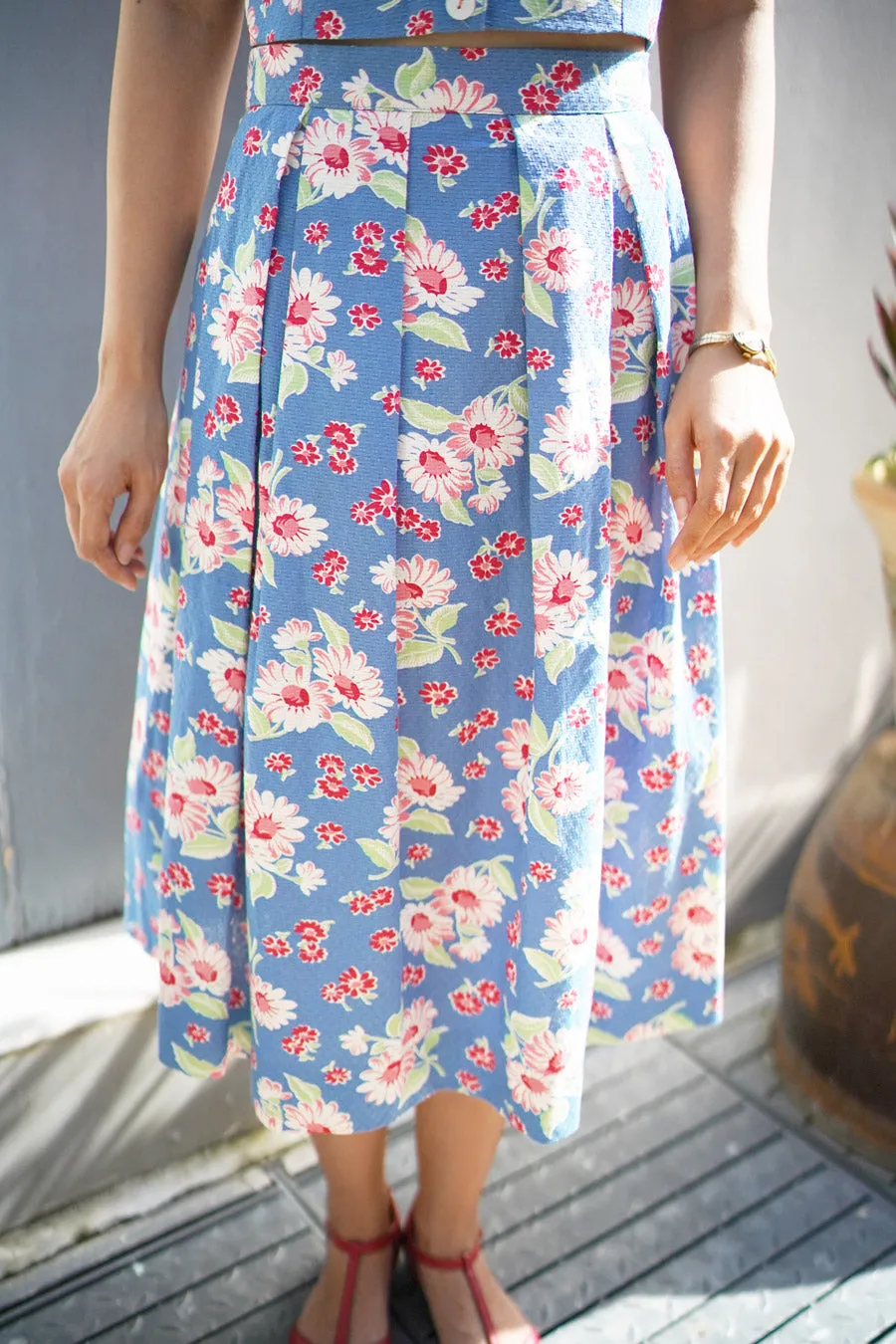 Betty Box Pleated Skirt