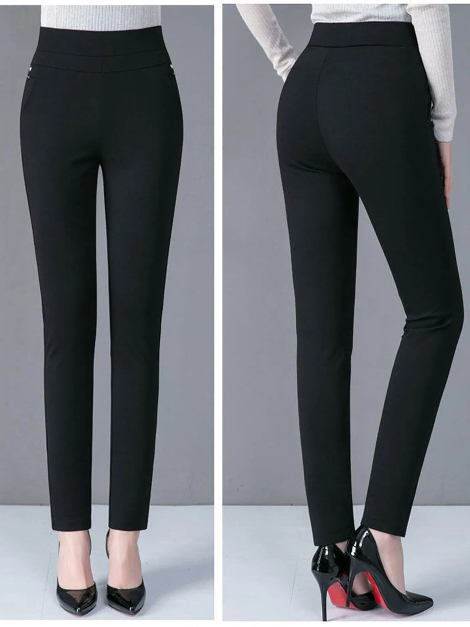 Black Carrot Slim Fit Trousers