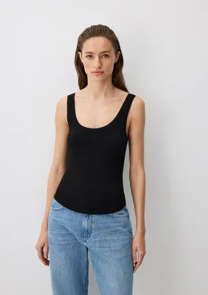 Black Knit Tank Top