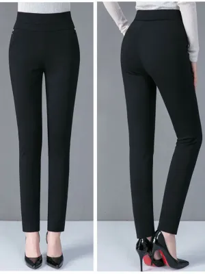 Black Slim-Fit Trousers