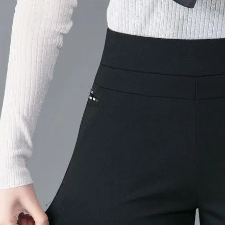 Black Slim-Fit Trousers