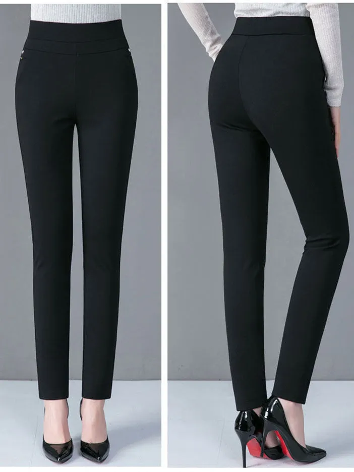 Black Slim-Fit Trousers