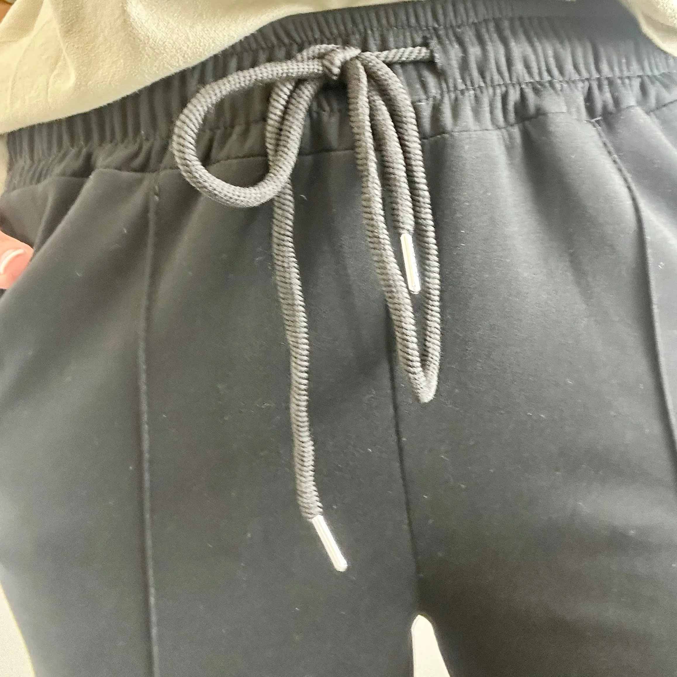 BLACK STRAIGHT LEG TROUSERS