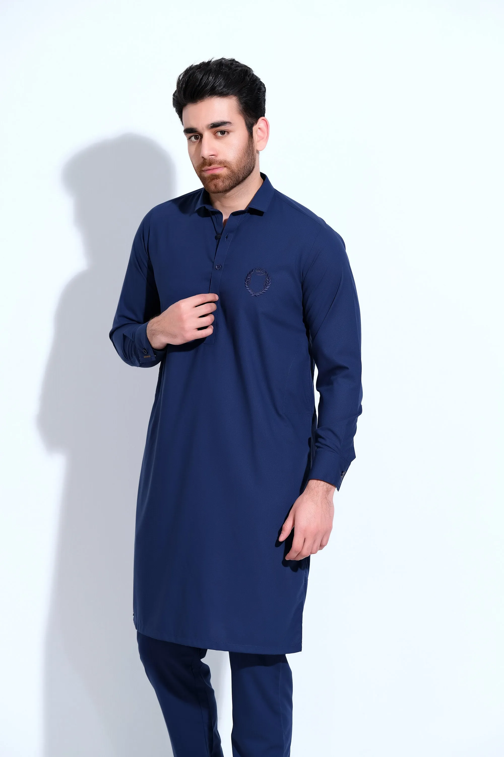 Blue Mens Kurta Trouser