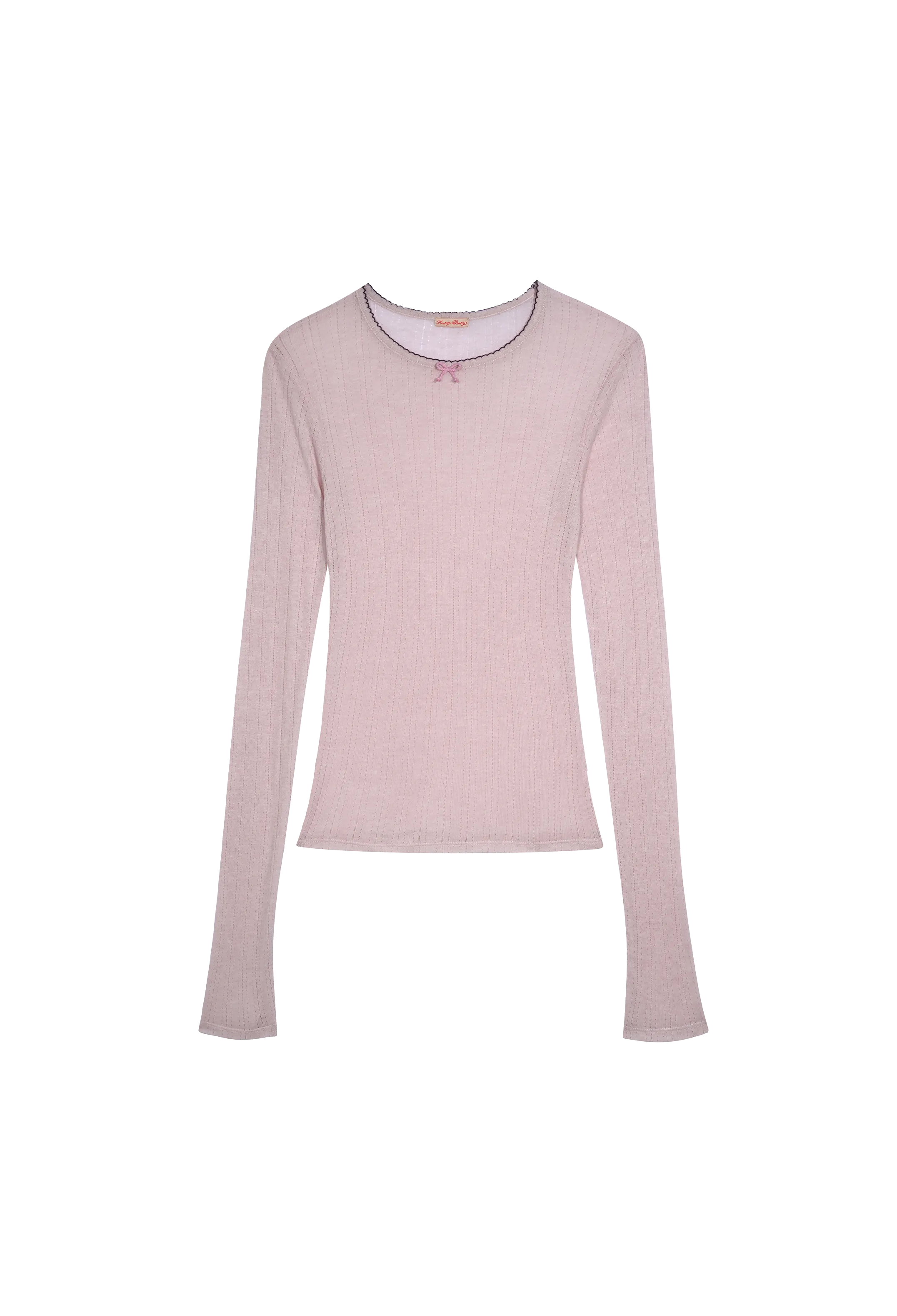 Blush Rosette Pointelle
