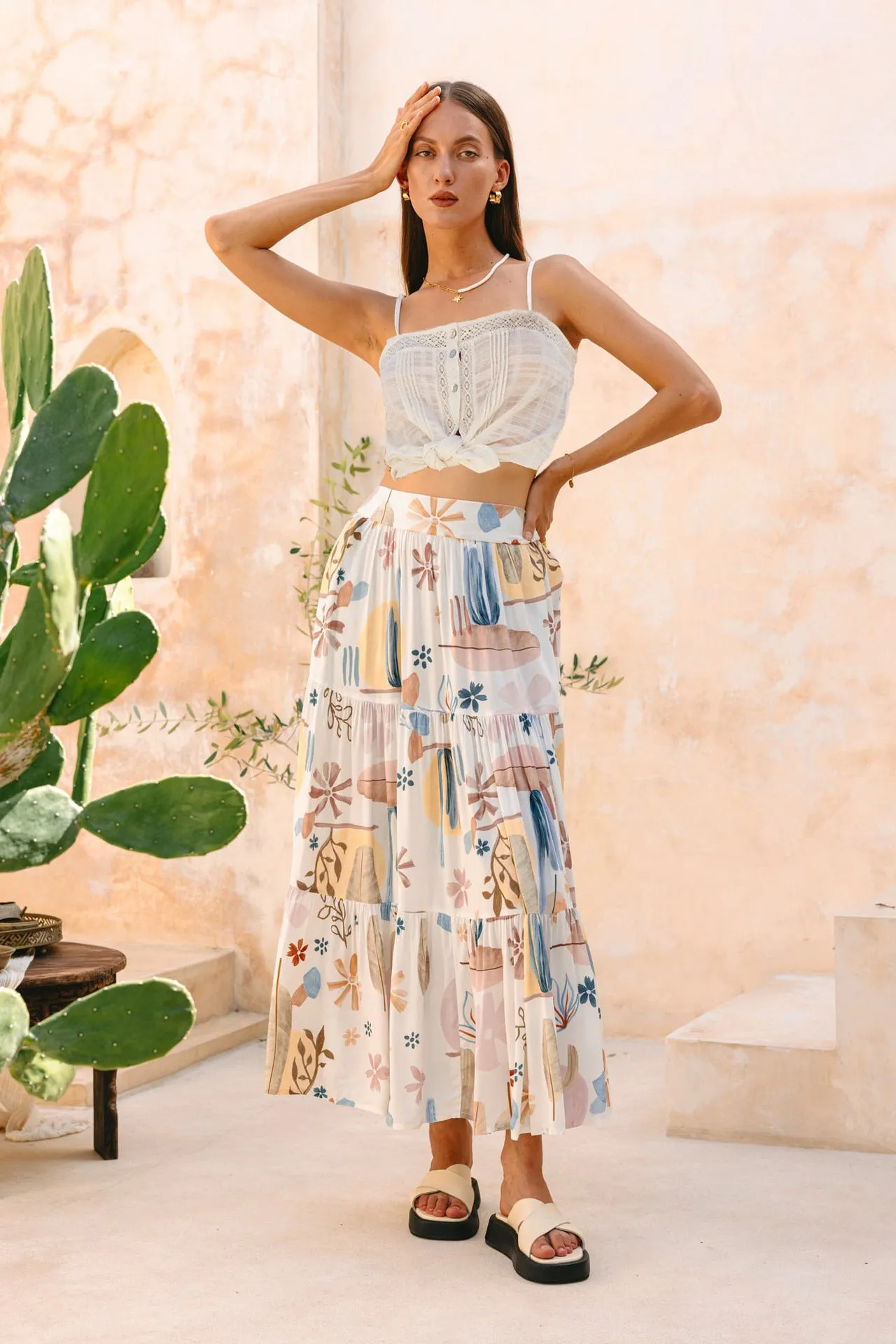 Bohemian Vacation Beach Skirt