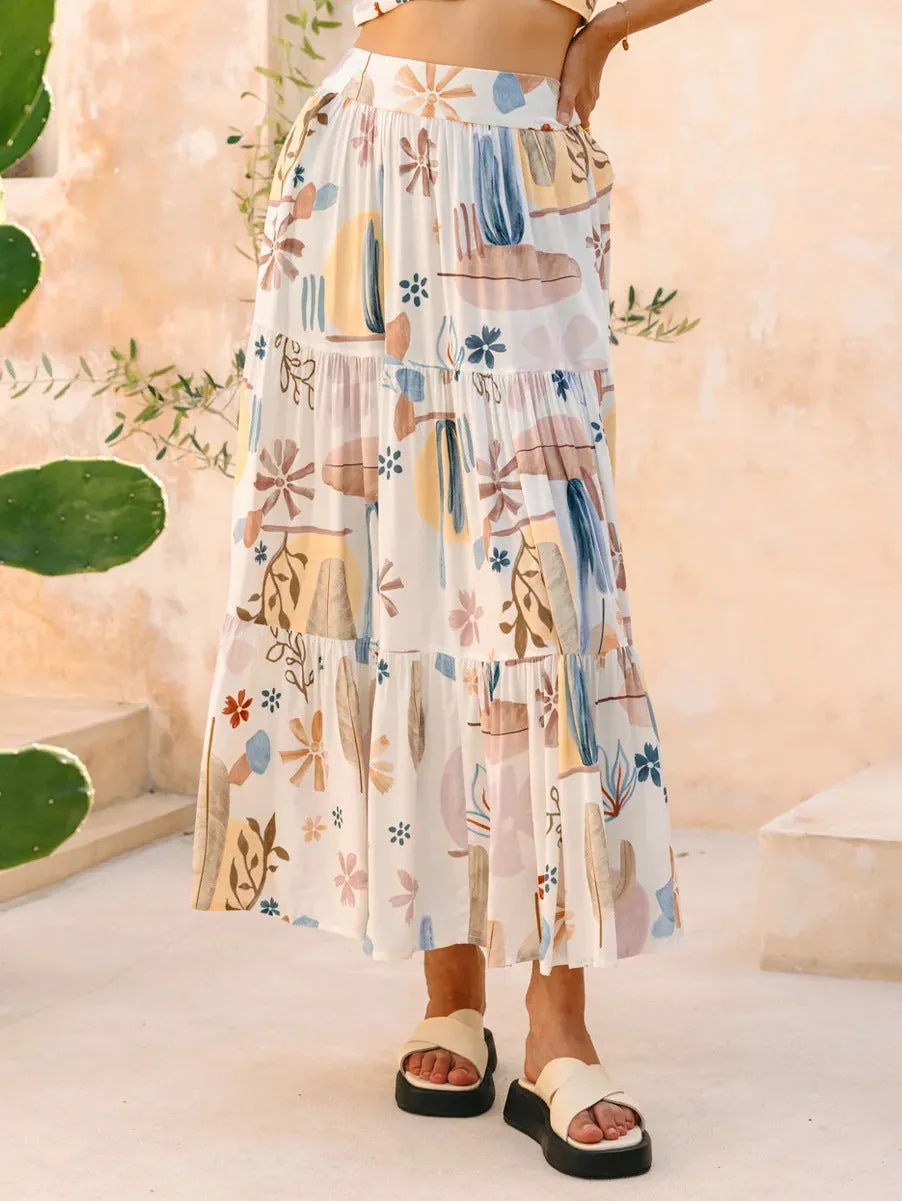 Bohemian Vacation Beach Skirt