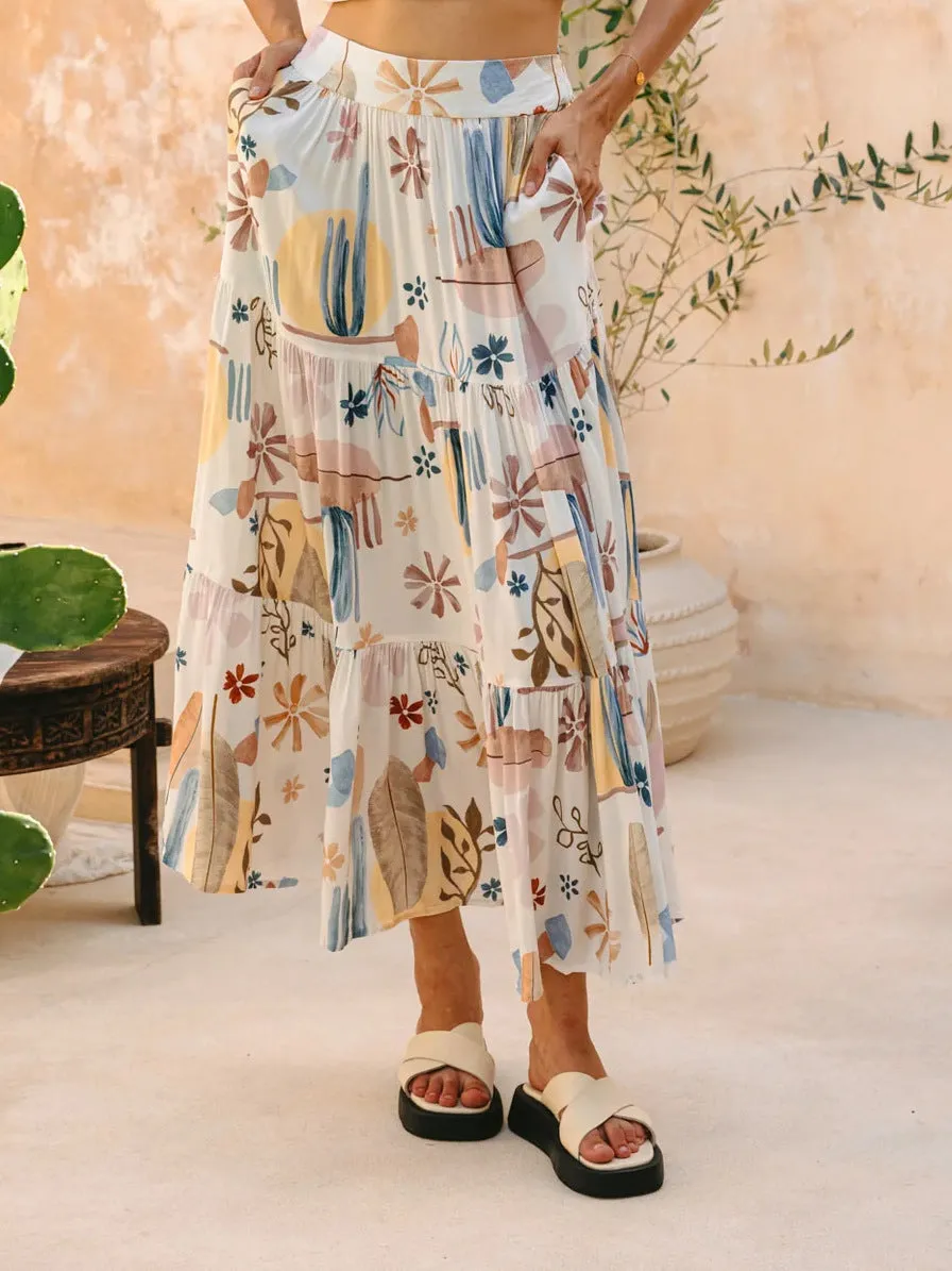 Bohemian Vacation Beach Skirt