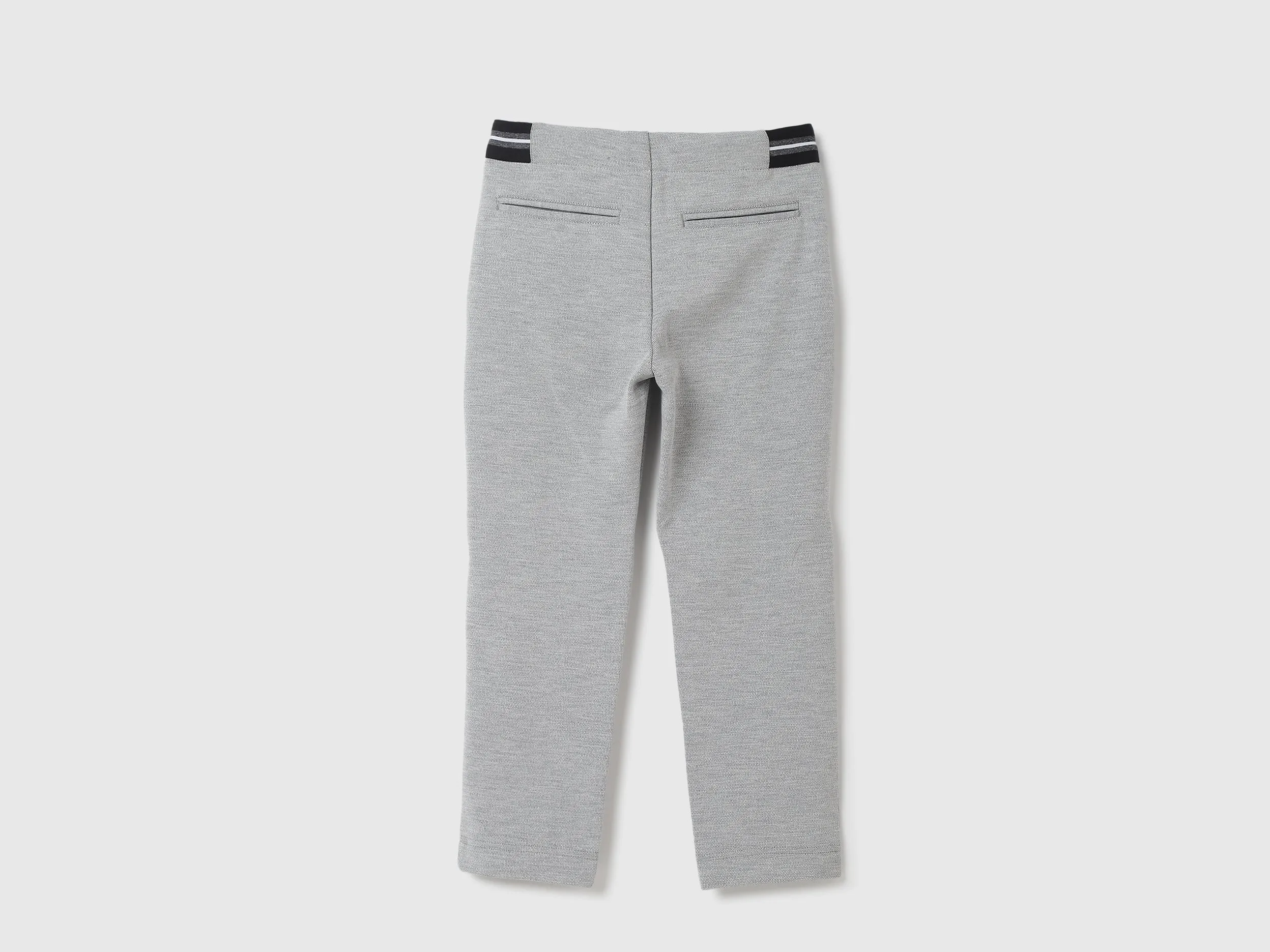 Boys Textured Slim Fit Trousers