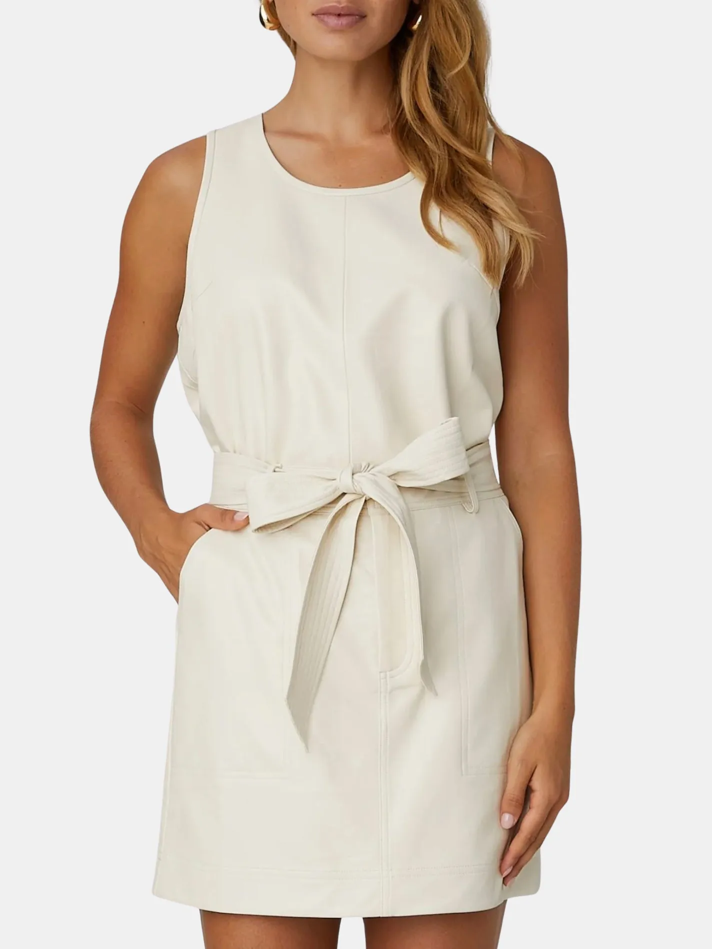 Britton Faux Leather Tank Top