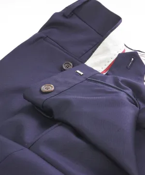 BRUNELLO CUCINELLI - WOOL *CLOSET STAPLE* Navy Blue Dress Pants - 33W
