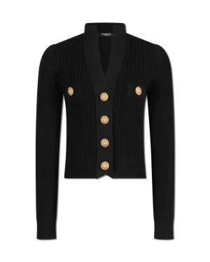 Buttoned Knitted Cardigan