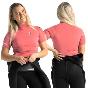 C-Skins UV Skins Rash X Women's Turtle Neck Short Sleeved Rash Vest