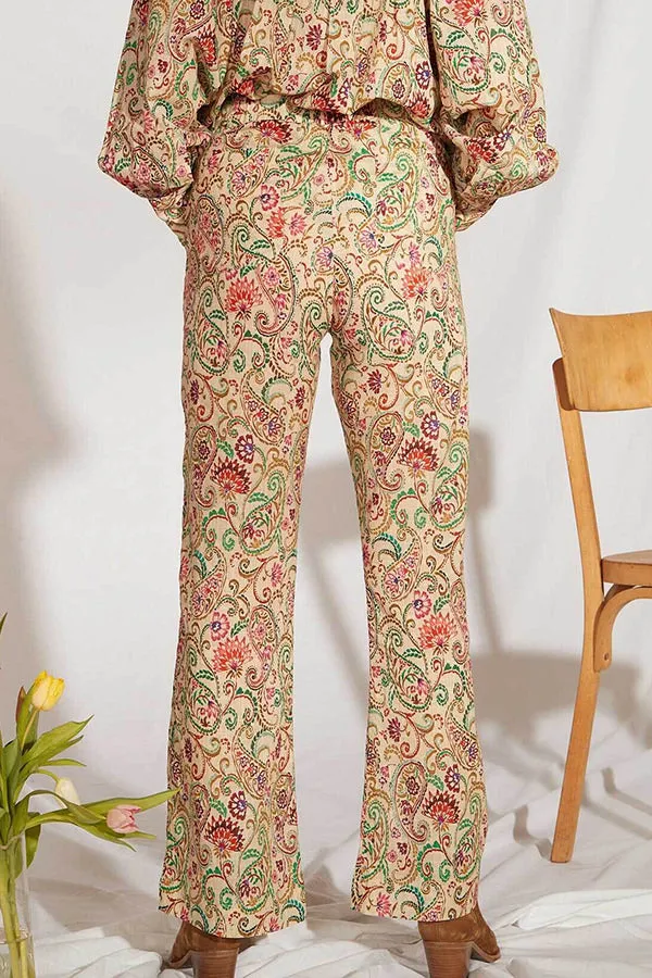 CAMILA MUTICOLOR PRINT TROUSERS