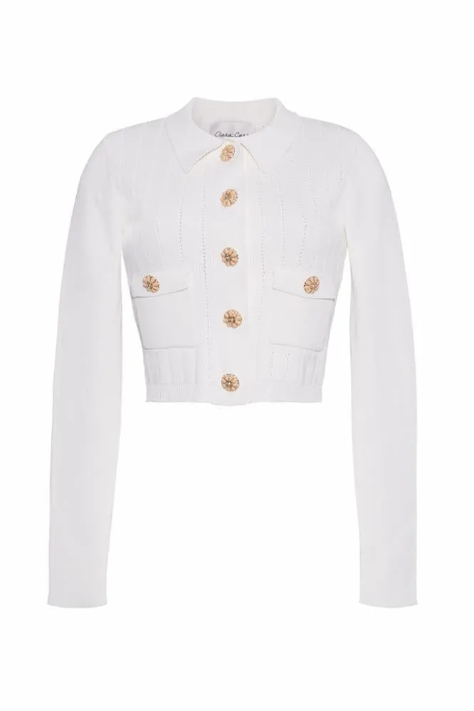 Cara Cara - Patty Cardigan in White