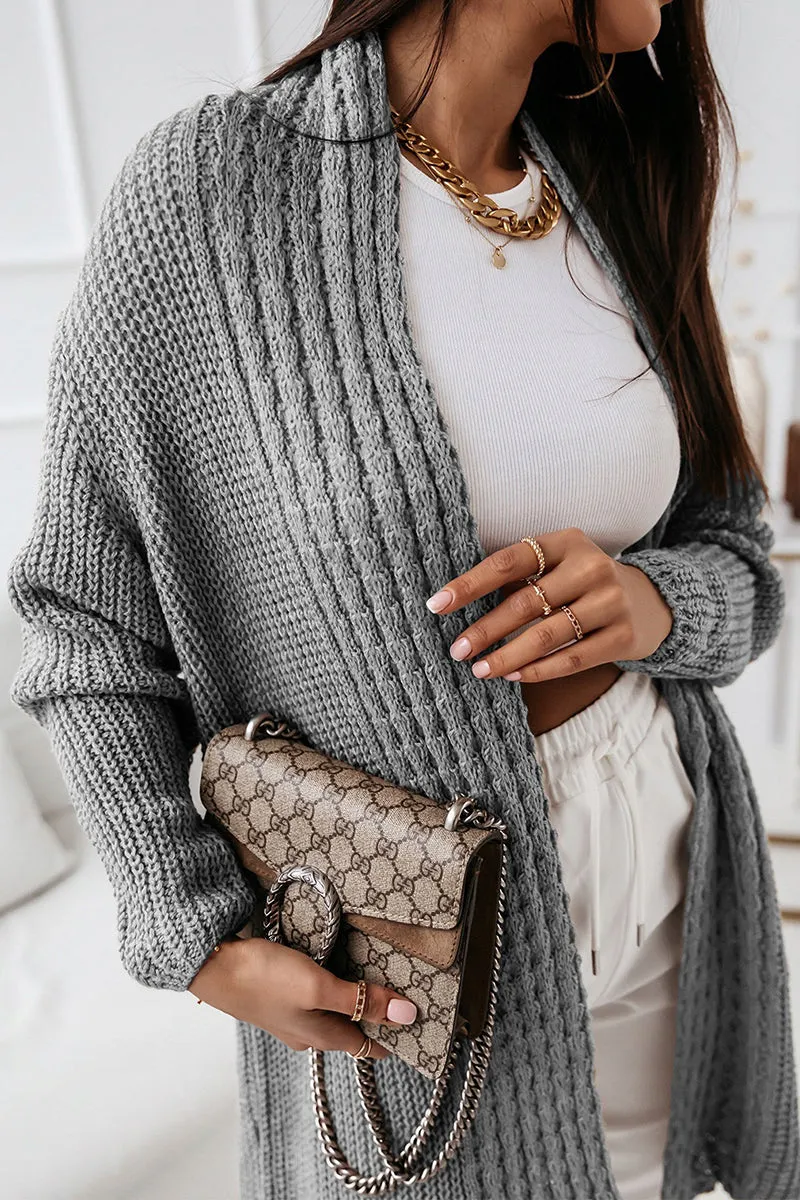 Casual Solid Patchwork V Neck Cardigans(5 Colors)