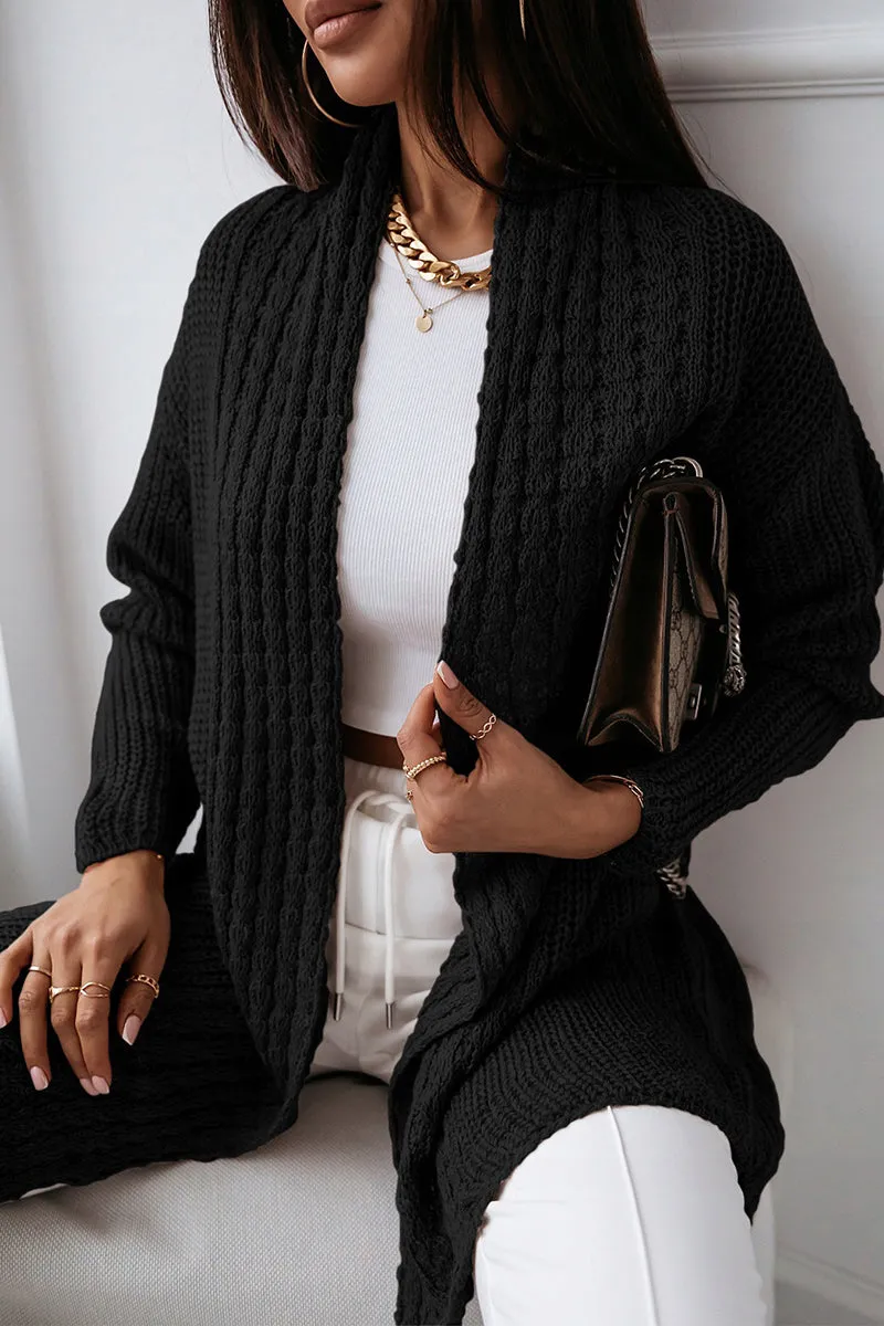 Casual Solid Patchwork V Neck Cardigans(5 Colors)