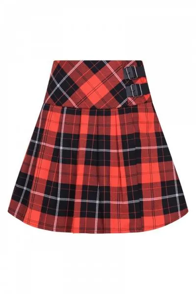 Clementine Mini Skirt - Orange/Black -