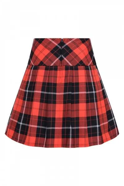 Clementine Mini Skirt - Orange/Black -