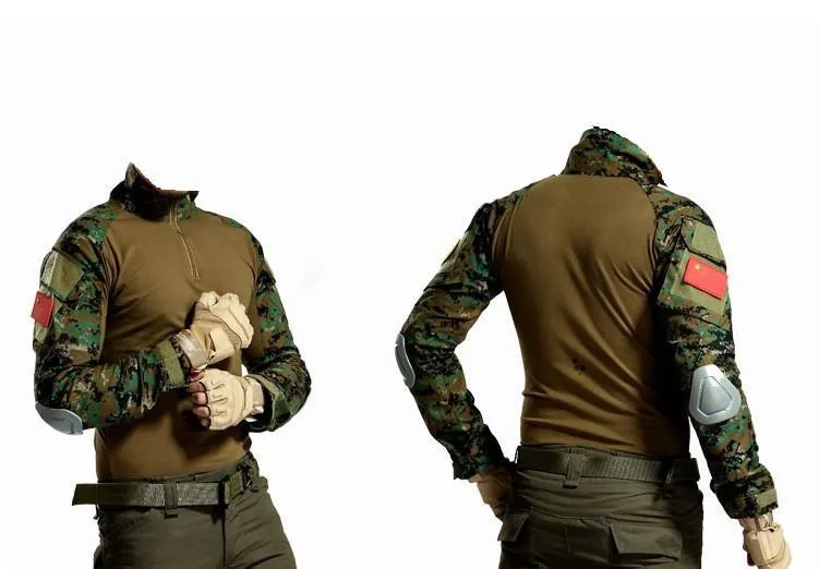Combat Shirt With Elbow Pads (6 colors)
