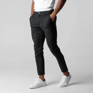 Contemporary Stretch Slim Fit Chinos for Men