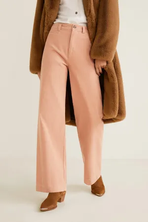Corduroy Straight Trousers