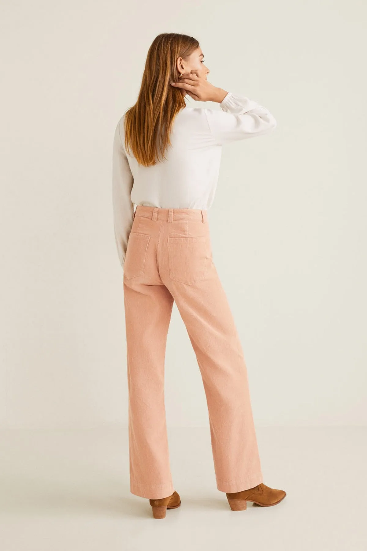 Corduroy Straight Trousers
