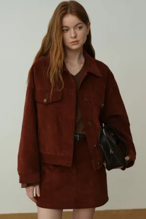 Corduroy Vintage Jacket / Shirt / Skirt