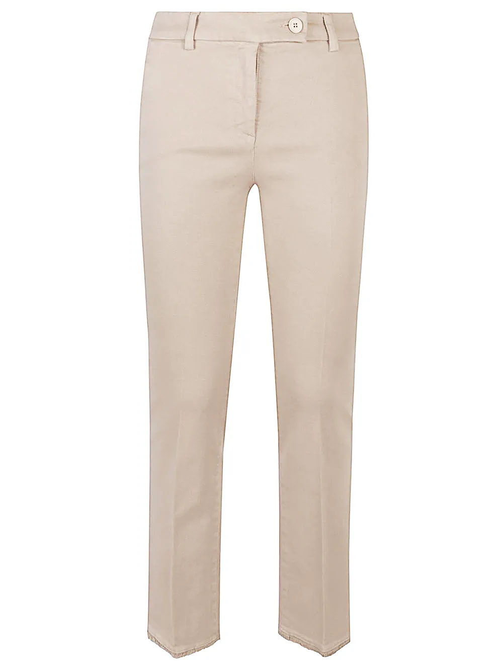 Cotton straigh-leg trousers