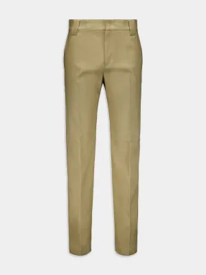 Cotton Straight Pants