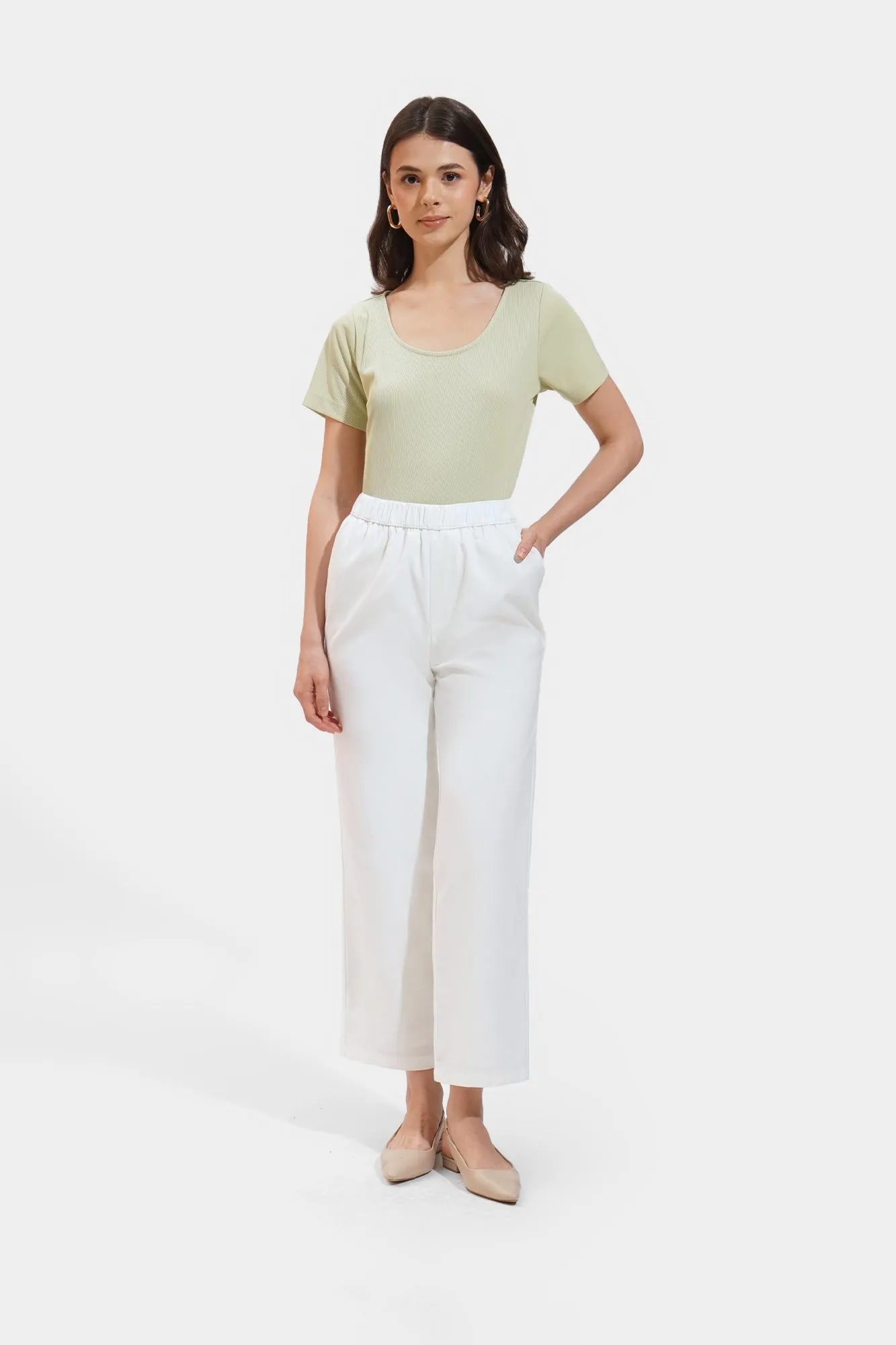 Cozy: Linen Straight Leg Trousers