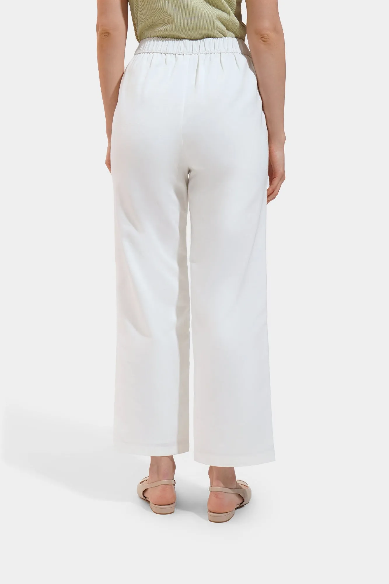 Cozy: Linen Straight Leg Trousers