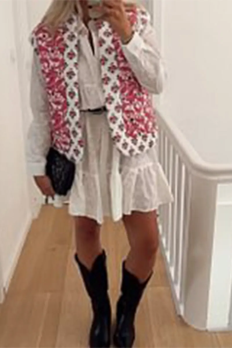 CR3256 Floral Quilted Vest