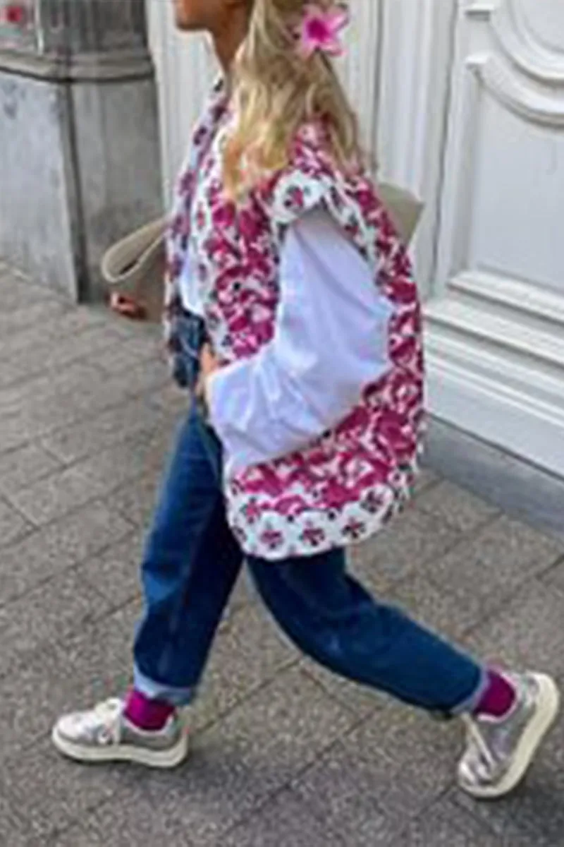 CR3256 Floral Quilted Vest