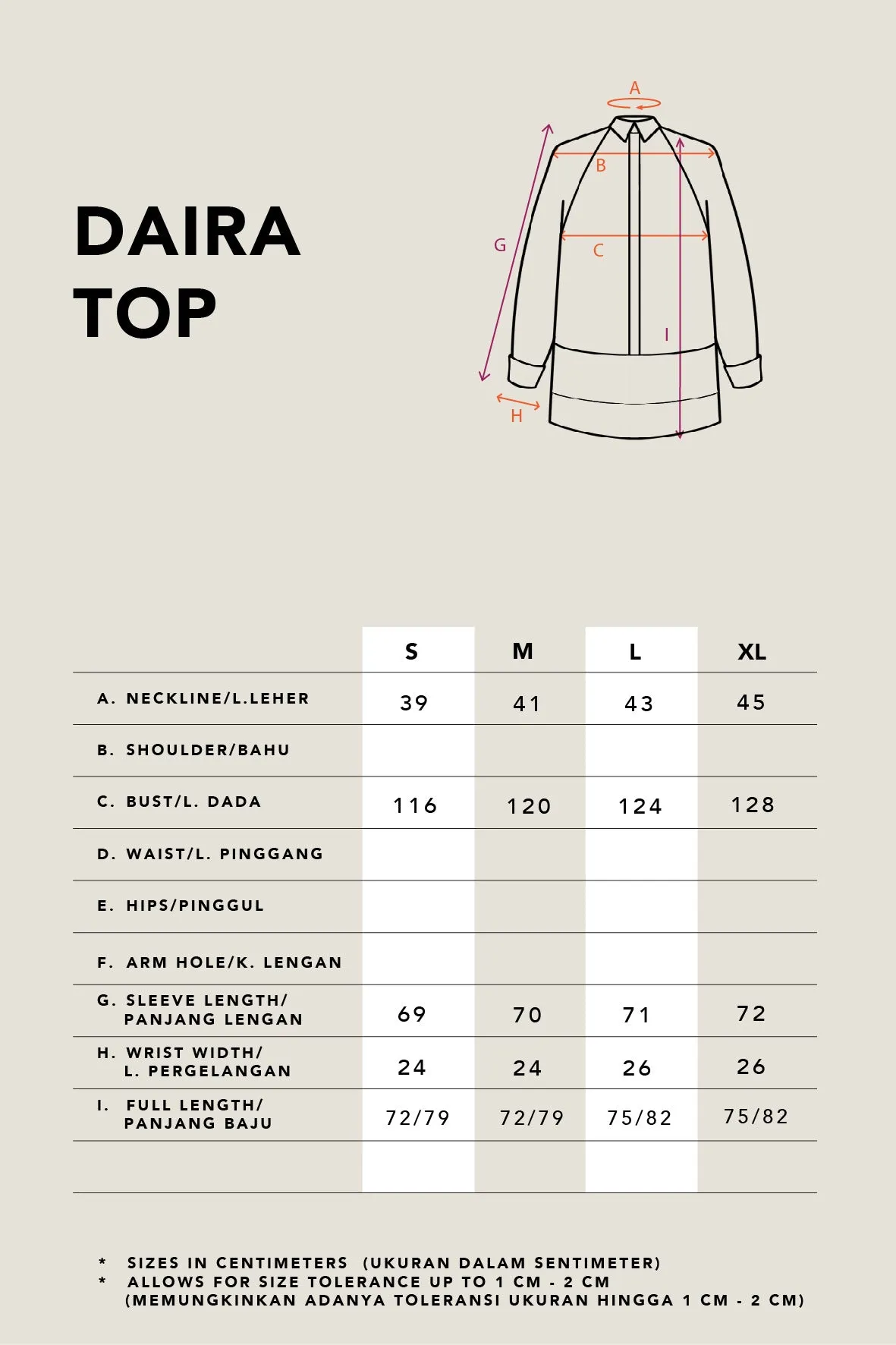 DAIRA LAYERED TOP FROST