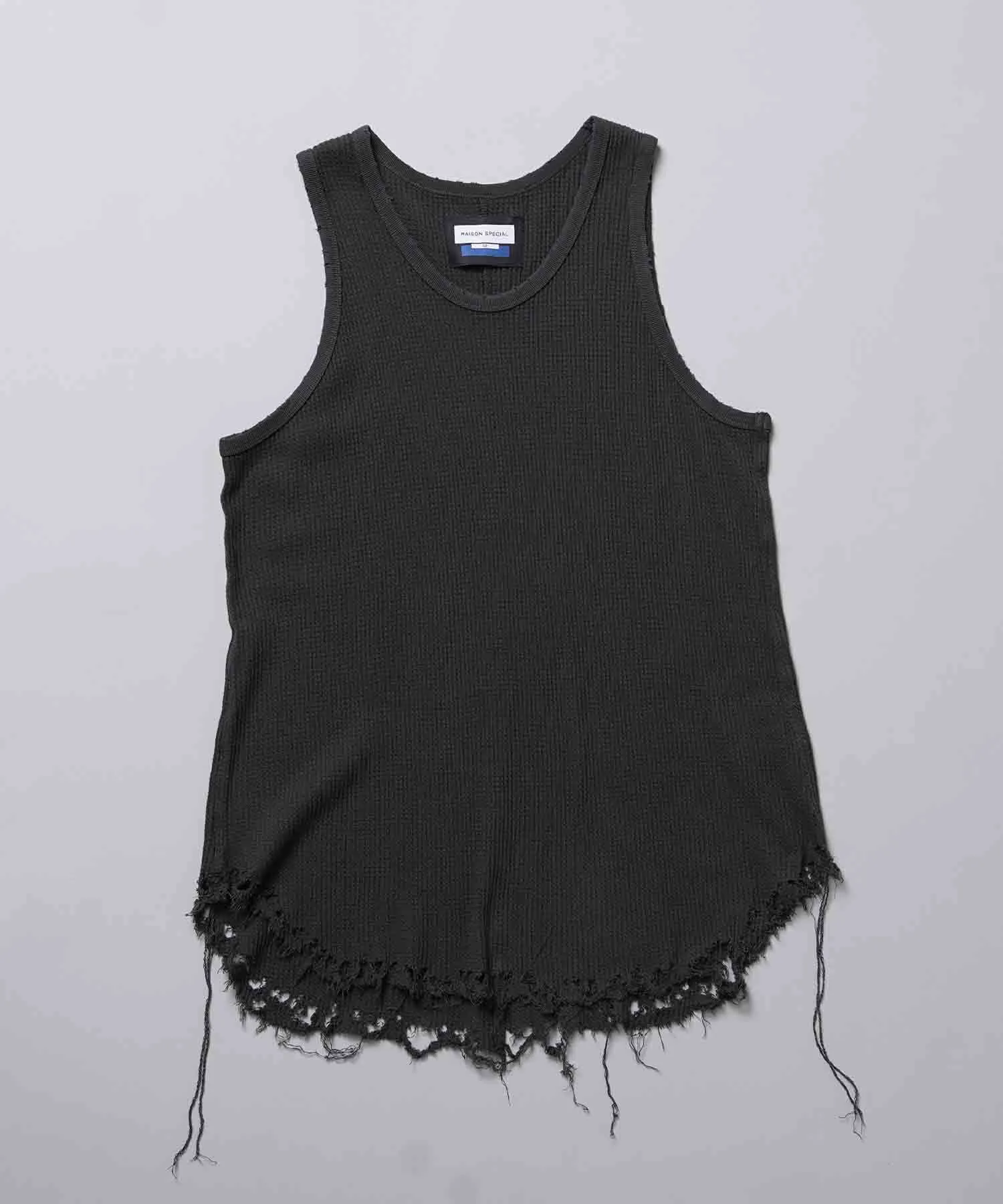 Damaged Waffle Layered Tank Top