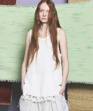 Damaged Waffle Layered Tank Top