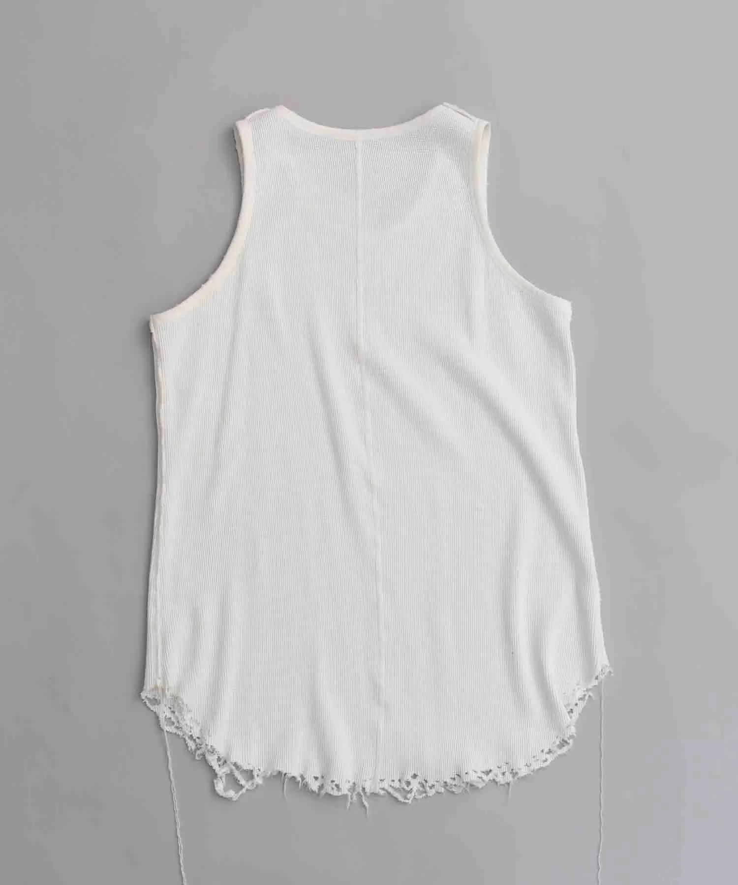 Damaged Waffle Layered Tank Top