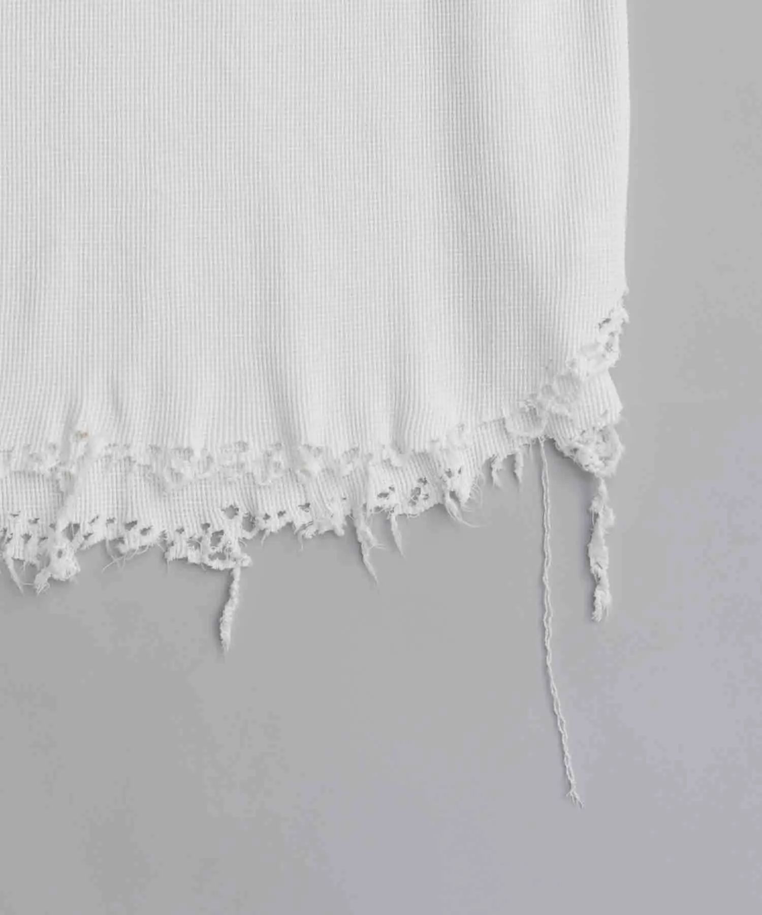 Damaged Waffle Layered Tank Top